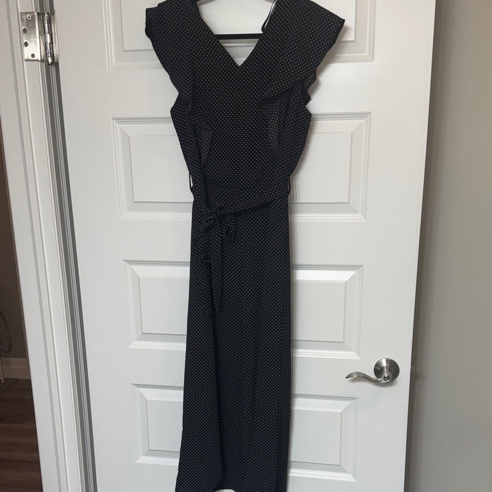 Black and White Polka Dot Jumpsuit
